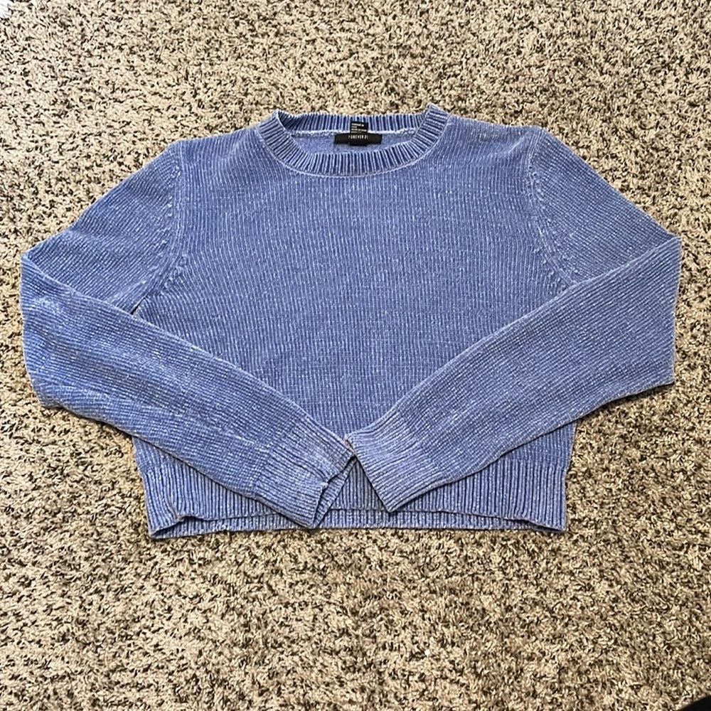 Blue Crop Top